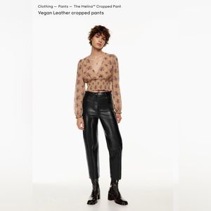 Selling Aritzia Melina Cropped Vegan Leather pants!